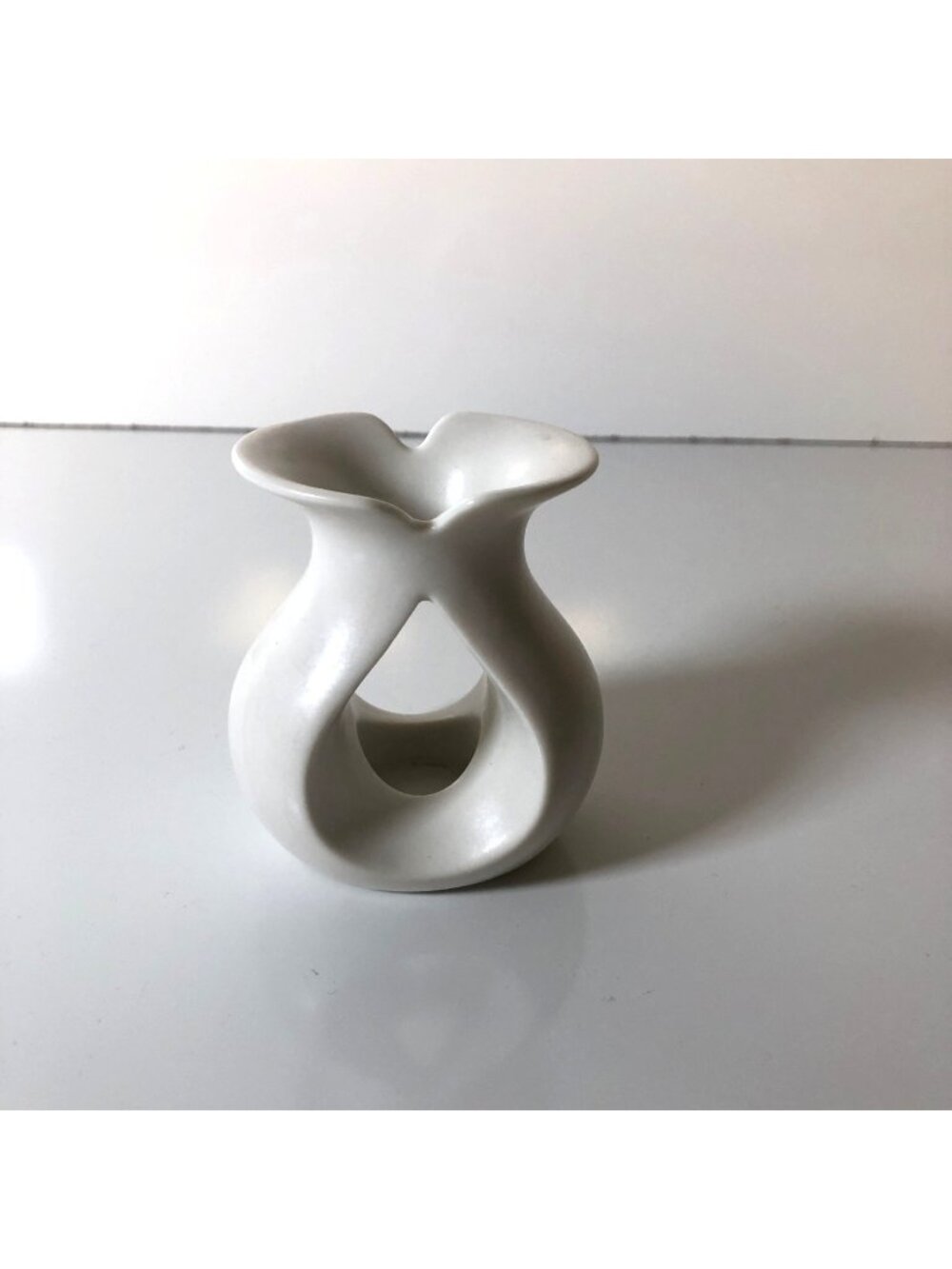 PartyLite SmartScents White Ceramic Teardrop Incense Holder P91523